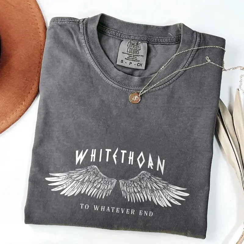 Bookish T-shirt, Rowan Whitethorn Shirt, Throne of Glass Shirt, SJM merch, To Whatever End, Terrasen Shirt, Crescent City...
