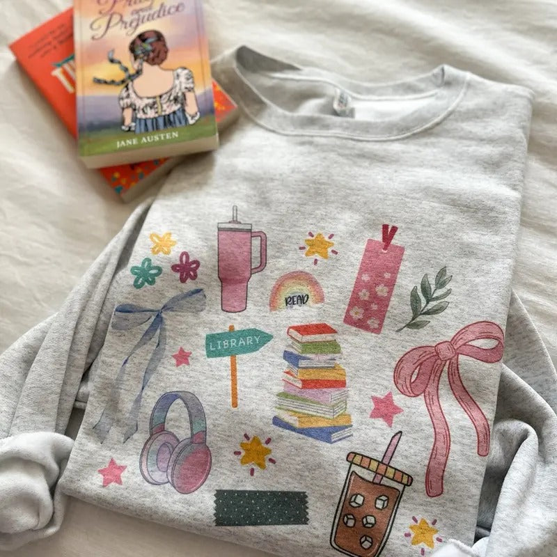Bookish Things Crew T-Shirts, Hoodie, Sweatshirt | DripVista.com