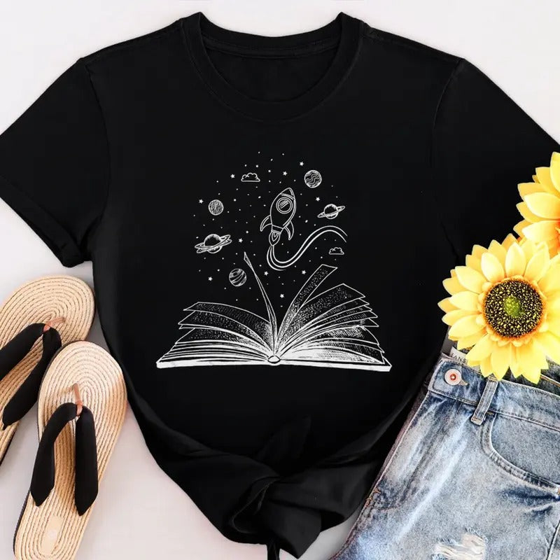 Books Gunpla brand Space T-Shirt Space Lover Gift For Bookworm Astronomy Tee Hoodie, Sweatshirt | DripVista.com