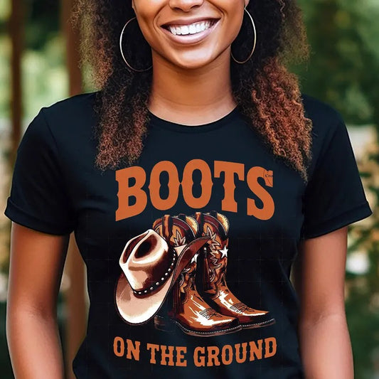 Boots On The Ground T-shirt, Cowboy Western Cowgirl At Shirt, County Line Dance Tees, Girl Grab Your Fans T-shirt, Black Girl Magic Shirt, Gift for Her