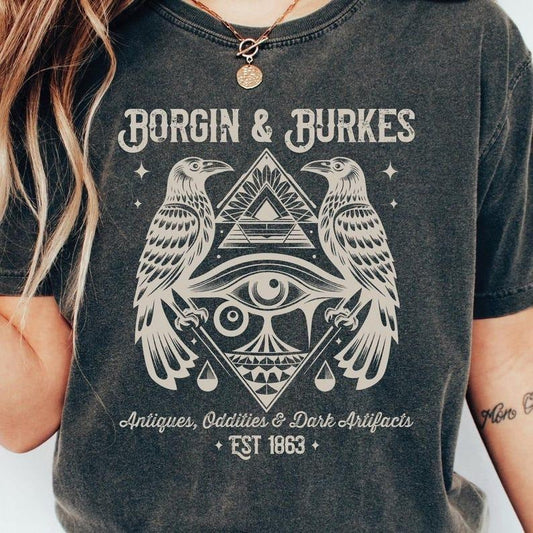 Borgin & Burkes T-Shirt, Wizarding Shirt, Book Reading Magic Shirt, Bookish Shirt, Gift for Reader Comfort Colors, Gift For Book Fans, HP Books Shirt
