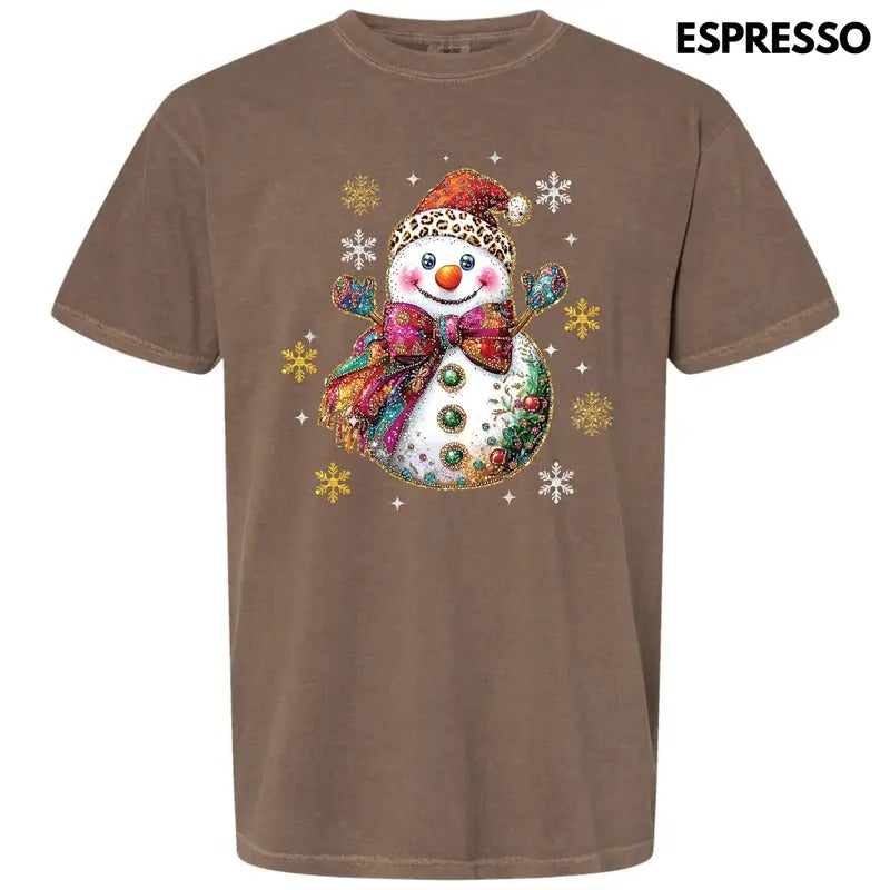 Boujee Snowman Comfort Colors T-Shirt 'NLB'