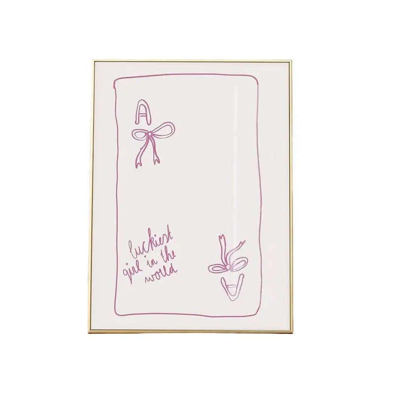 Bow Drawing Art Poster, Coquette Room Decor, Bow Wall Art, Wall Prints Trendy, Balletcore Decor, Gifts For Besties Sister...