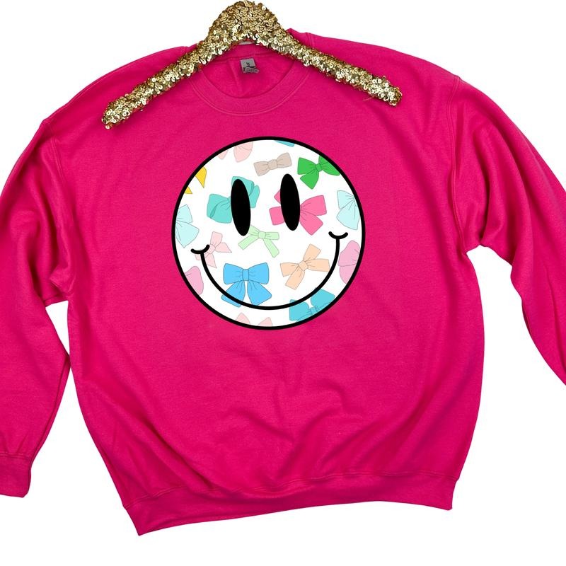 Bow Happy Face Sweatshirt 'NLB' T-Shirts, Hoodie | DripVista.com