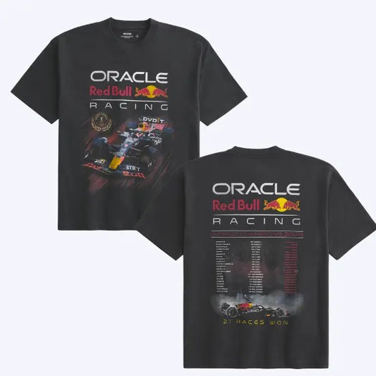 Boxy Heavyweight Oracle Redd Bull Racing Graphic Shirt