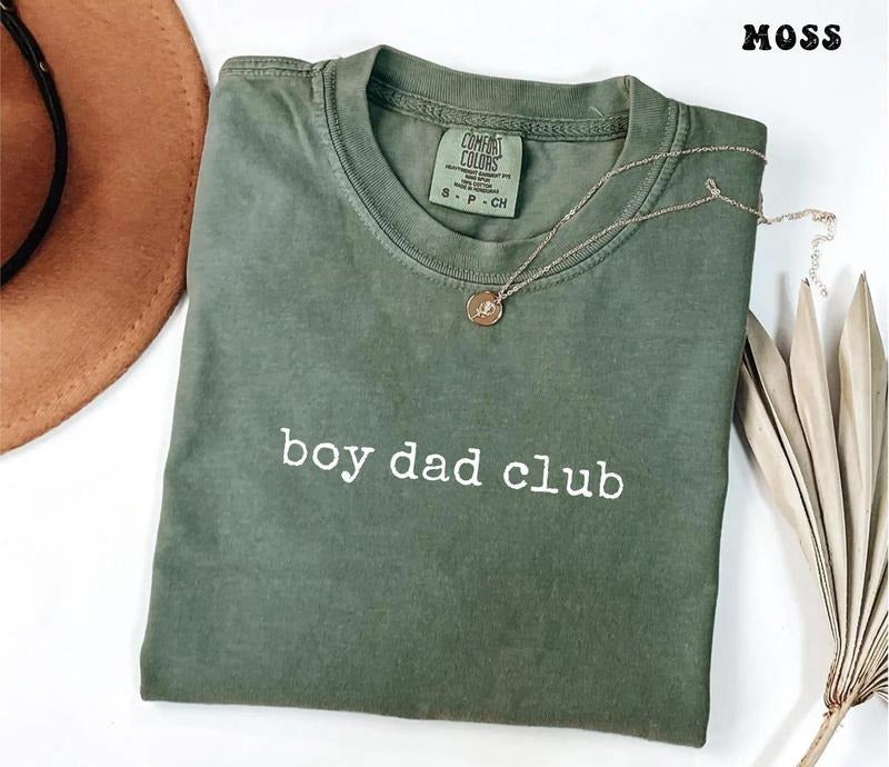 Boy Dads Club Shirt Comfort Colors, Boy Dad Shirt, Dad of Boys Shirt, Father's day Gift, Boy Pregnancy Announcement,New Dad, Dad Life Shirt Classic Cotton Fabric Jersey