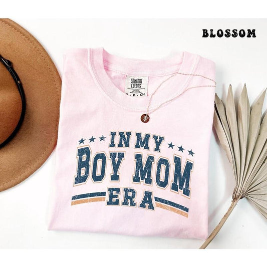 Boy Mom Shirt Comfort Colors, In My Boy Mom Era, Retro Boy Mama Shirt, Vintage Boy Mom Tee, Baby Announcement Outfit, Motherhood Tshirt