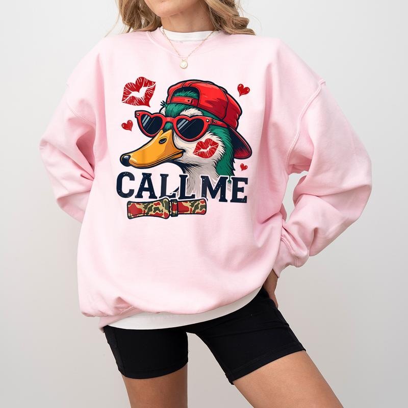 Boys Valentines Sweatshirt | Valentines Duck Hunting Sublimation | Kid valentines Sweatshirt SublimatiOn Valentine Design For Hunter, Call me Sweatshirt