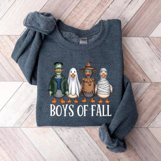 Boys of Fall Sweatshirt, Fall Vibes Pullover Shirt, Spooky gift T Shirt