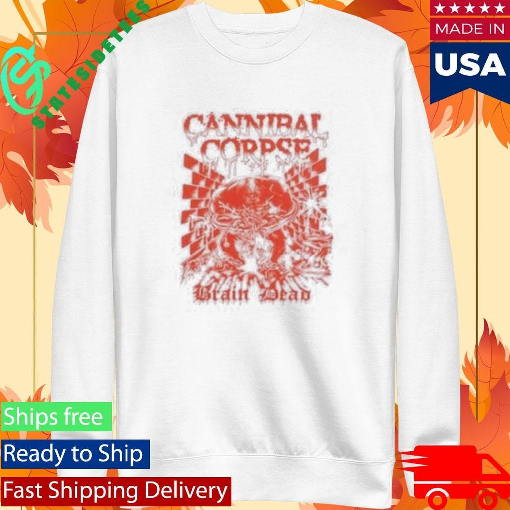 Brain Dead X Cannibal Corpse Splatter Brain T-Shirt