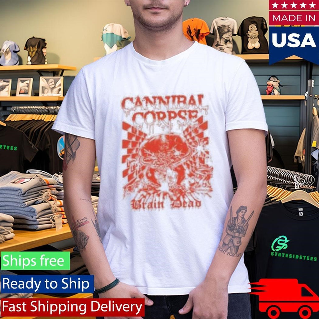 Brain Dead X Cannibal Corpse Splatter Brain T-Shirt