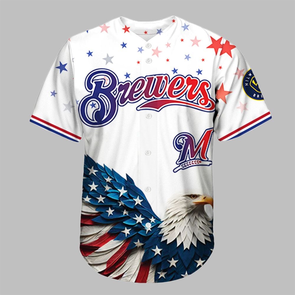 Brewers Independence Day 2025 Baseball Jersey - Grishko.com