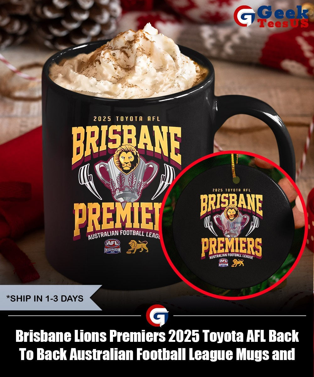 Brisbane Lions Premiers 2025 Toyota AFL Back To Back Australian Football League shirt