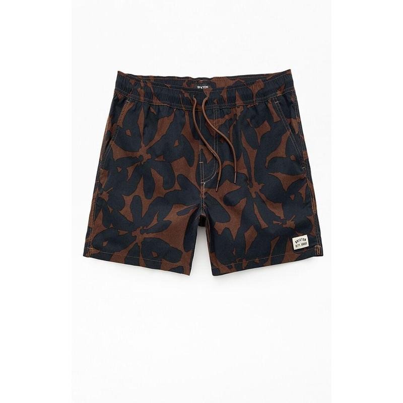 Brixton Men's Floral Everyday Stretch Hybrid 5.5" Swim Trunks T-Shirts, Hoodie, Sweatshirt | DripVista.com