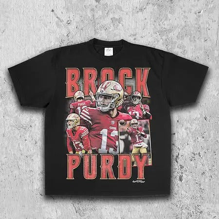 Brock Purdy " Playoff Pack " Tee | Vintage Tee | Men's Graphic T-Shirt | Gift For Fan
