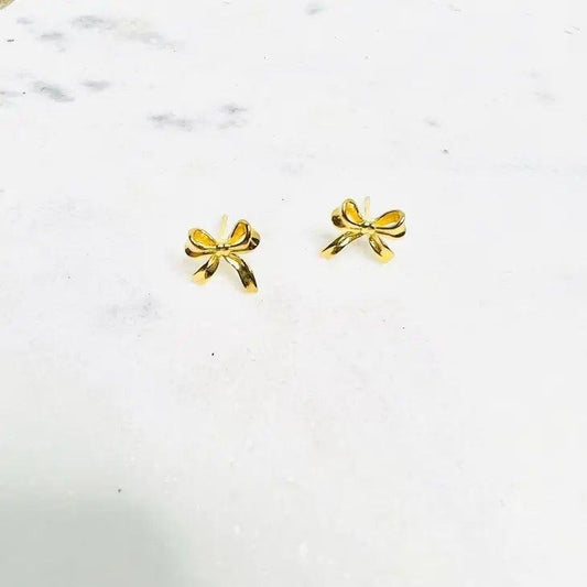 Brooke Bow Stud Earrings