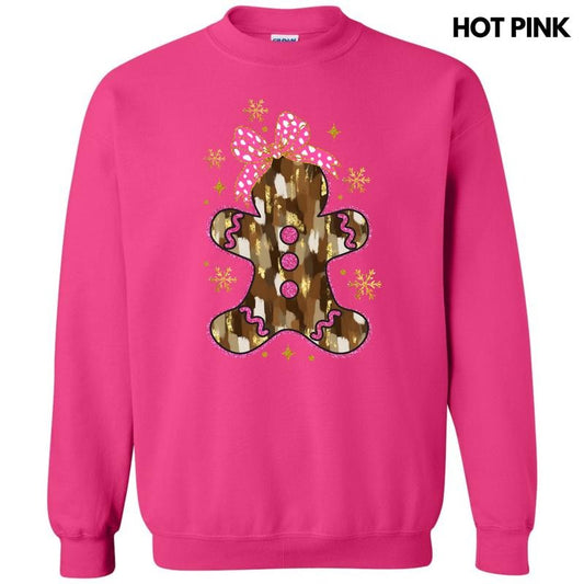Brown Brushstroke Gingerbread Sweatshirt 'NLB'