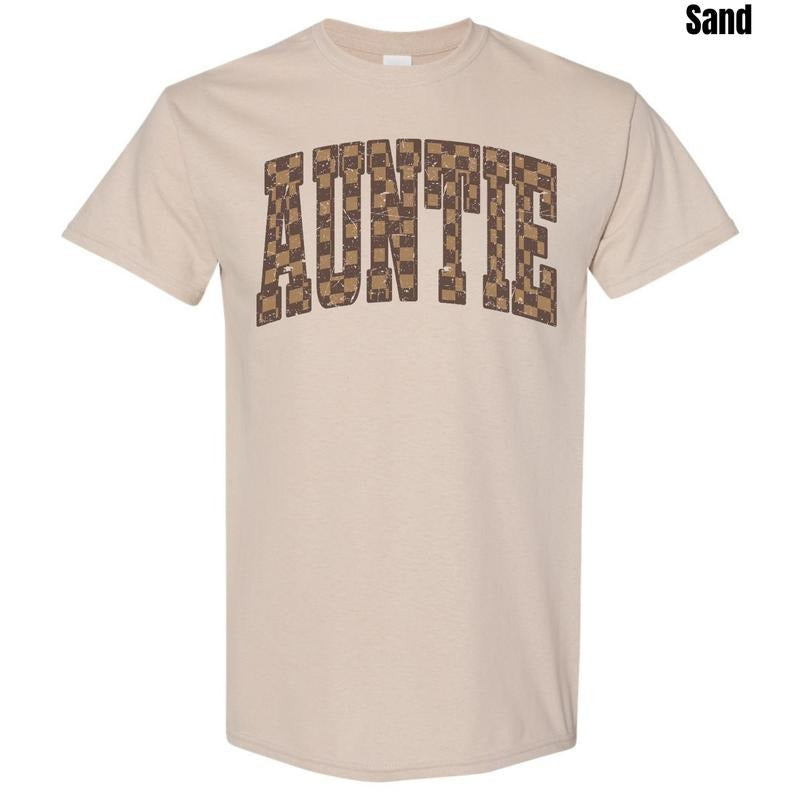 Brown Checker Auntie Gildan T-Shirt 'NLB' Hoodie, Sweatshirt | DripVista.com