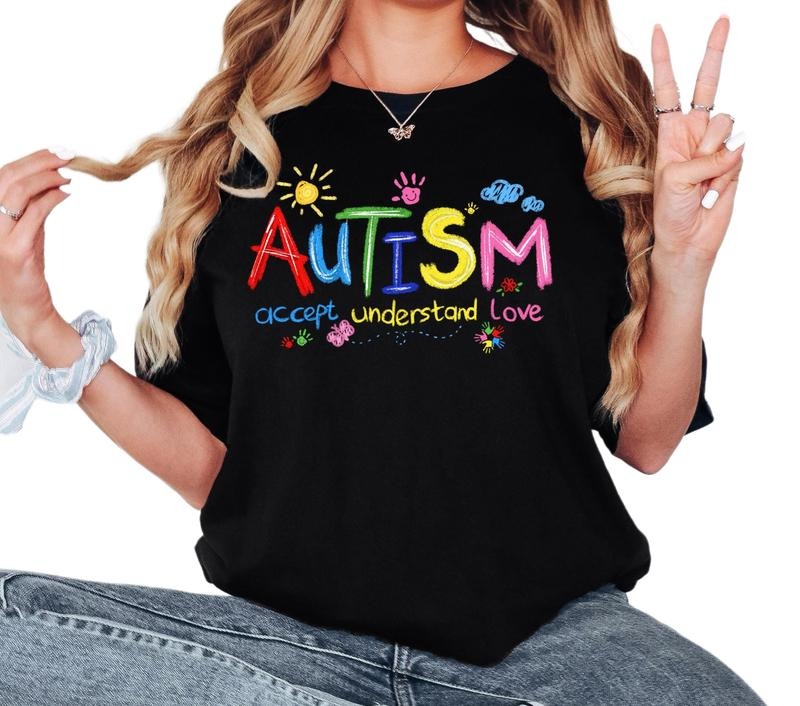 Brushstroke Autism T-Shirt Autism Awareness & Puzzle Straw hat pirates Tee Support Advocate for Autism, Autism Month...