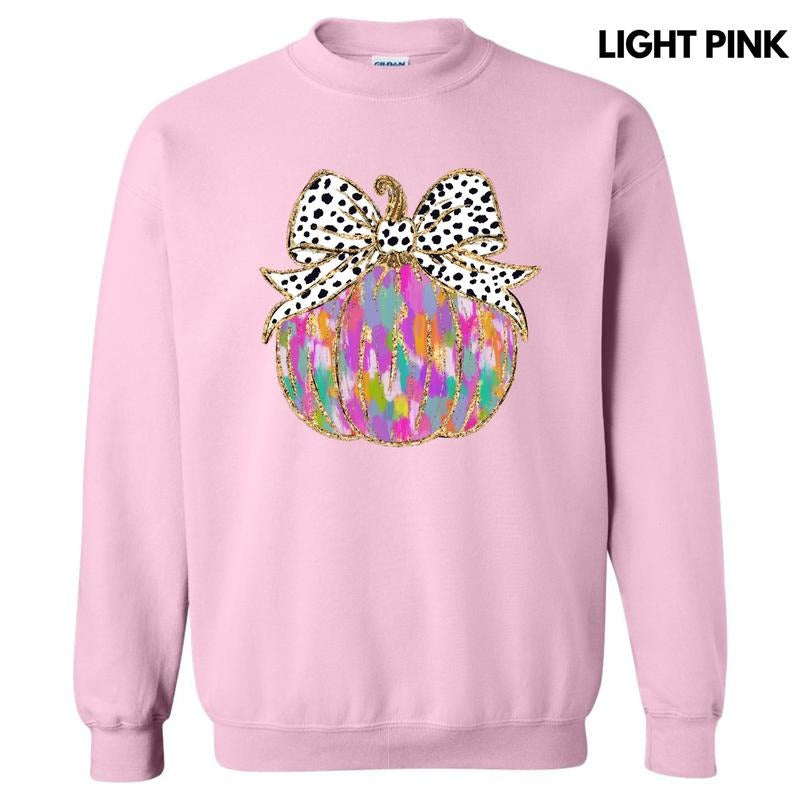 Brushstroke Colorful Pumpkin Sweatshirt 'NLB' T-Shirts, Hoodie | DripVista.com