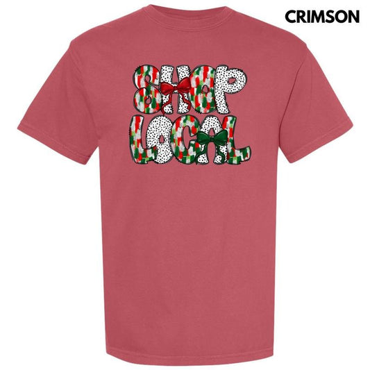 Brushstroke Shop Local Holiday Comfort Colors T-Shirt