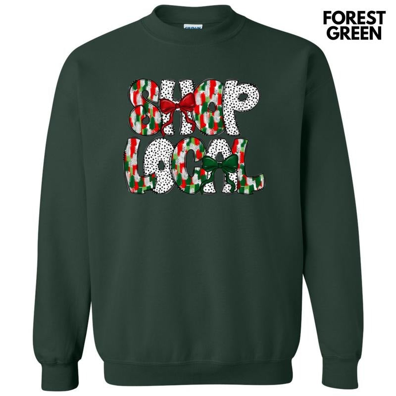 Brushstroke Shop Local Holiday Sweatshirt