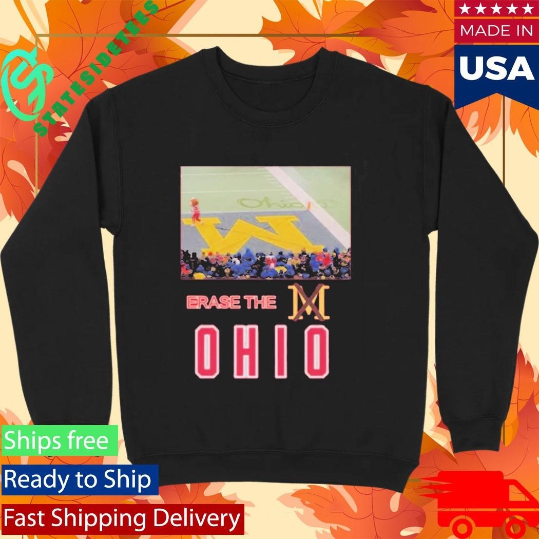 Brutus Ohio State Snow Erase The M Shirt