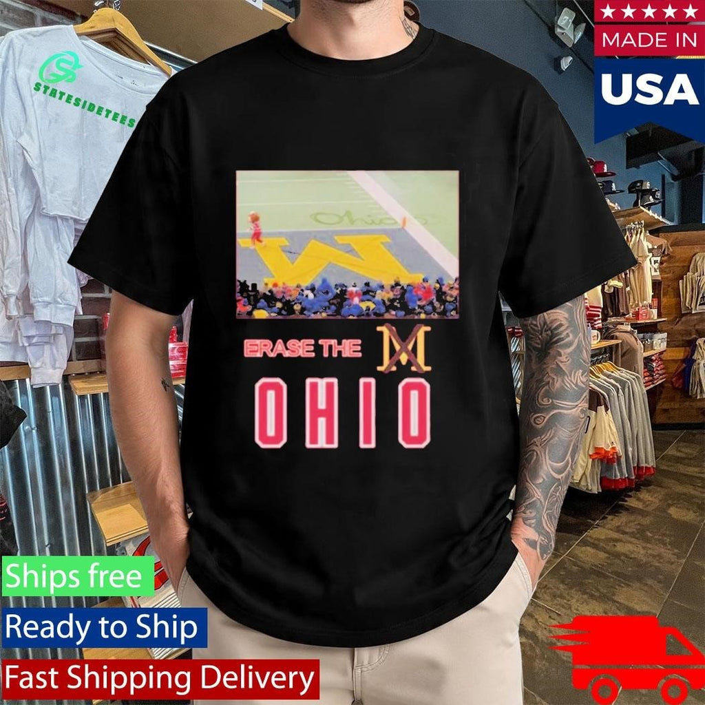 Brutus Ohio State Snow Erase The M Shirt