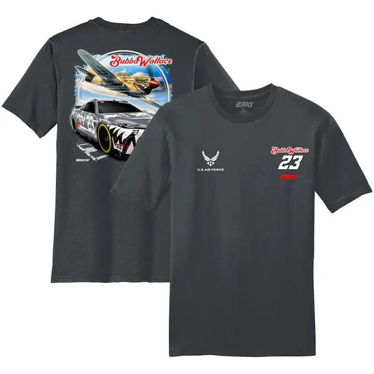 Bubba Wallace 23XI Racing Charcoal U.S. Air Force Car T-Shirt Gift For Fans Men Women