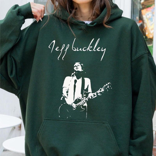 Buckleyheads Vintage Hoodie, Alternative Rock Fashion, 90s Music Fan Merch, Unisex Sweater Pullover Tee