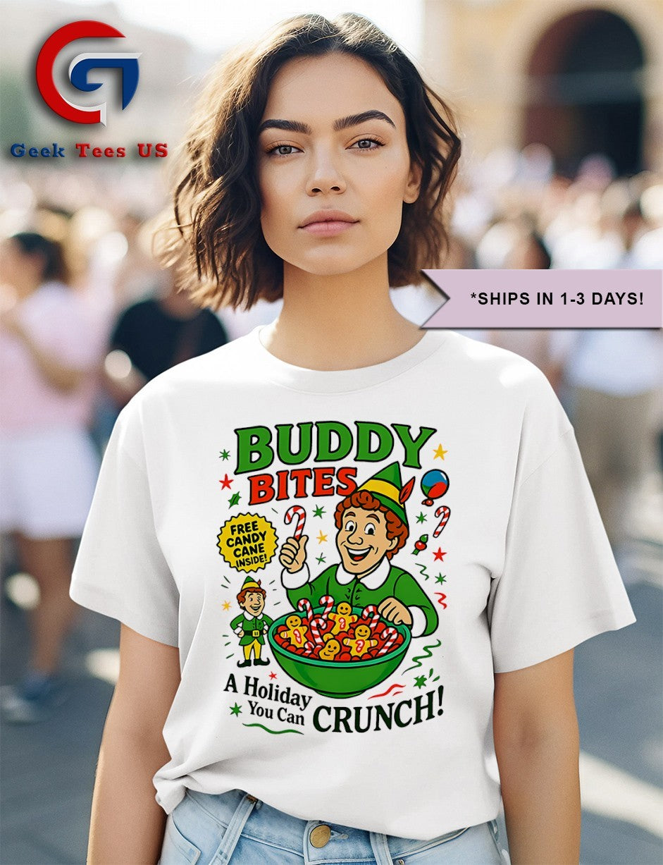 Buddy Bites Buddy The Elf Christmas 2025 shirt