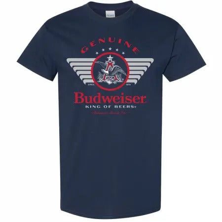 Budweiser Genuine King of Beer Navy Colorway T-Shirt