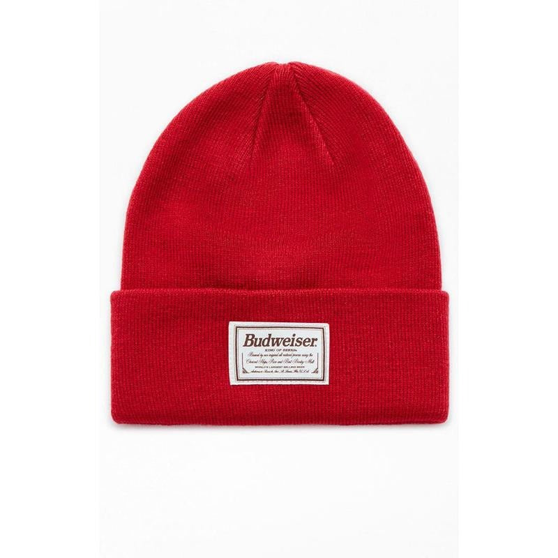 Budweiser Women's By PacSun Red Ribbed Beanie T-Shirts, Hoodie, Sweatshirt | DripVista.com