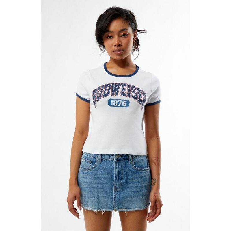 Budweiser Women's By Pacsun Independence T-Shirt Hoodie, Sweatshirt | DripVista.com