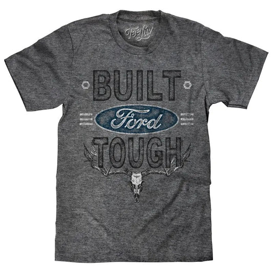 Built Ford Tough Skull T-Shirt - Gray