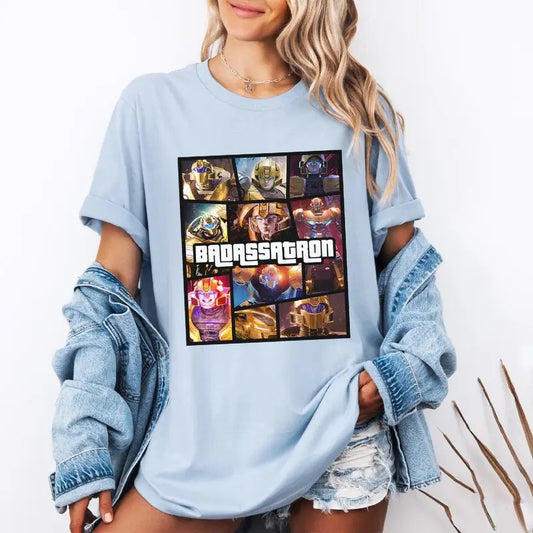 Bumblebee Transformers One Badassatron GTA Shirt, Optimus Prime Transformers One Character Tshirt