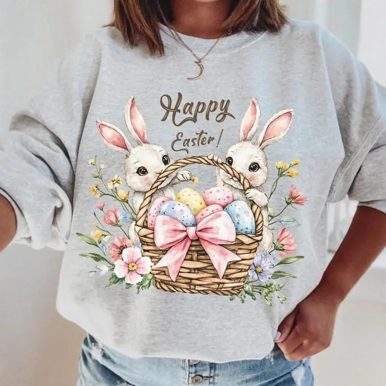 Bunny Basket DTF Transfers - THIS IS NOT A SHIRT