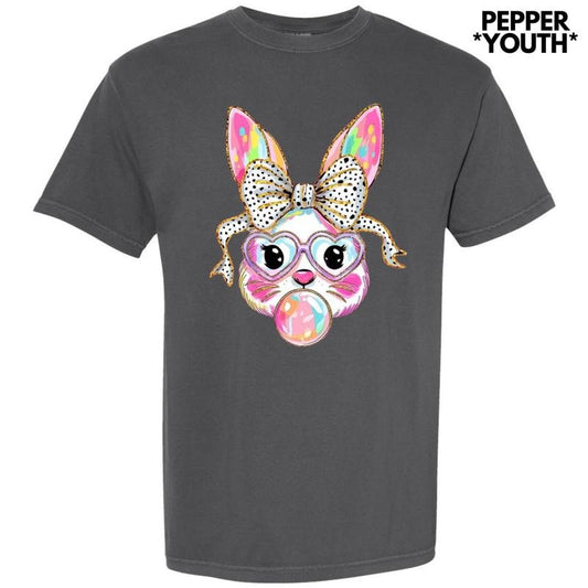 *** Bunny Coquette Brushstroke Comfort Colors T-Shirt (Youth)