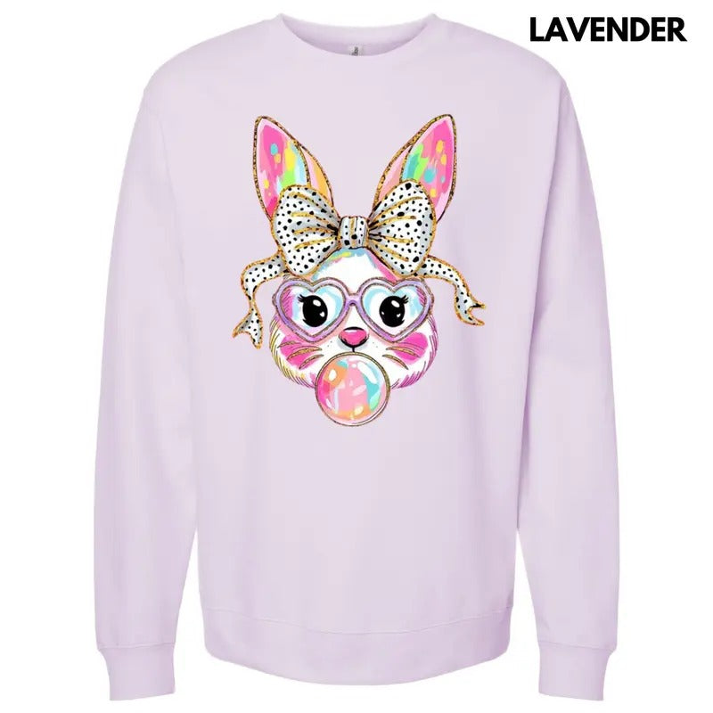 Bunny Coquette Brushstroke Sweatshirt T-Shirts, Hoodie | DripVista.com