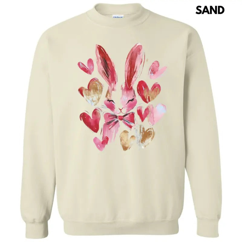 Bunny Gold Hearts Sweatshirt