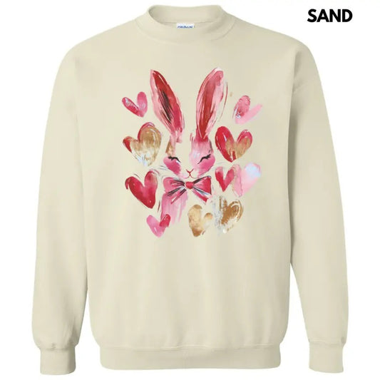 Bunny Gold Hearts Sweatshirt