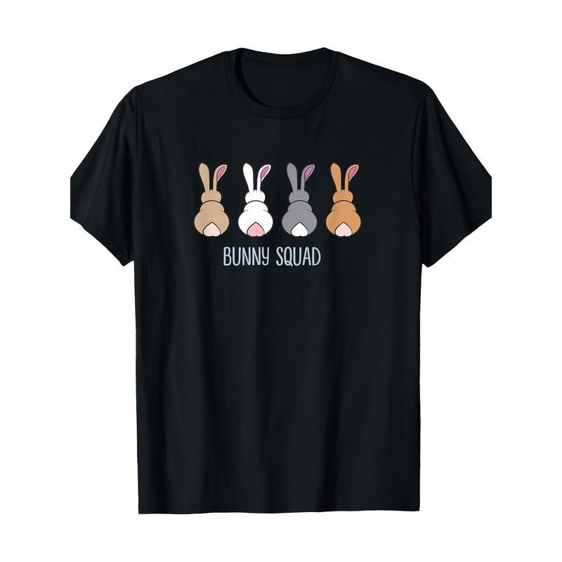 Bunny Squad Funny Ironic Rodent Rabbits Team T-Shirt, Men's T-Shirt, 220g made in usa Hoodie, Sweatshirt | DripVista.com