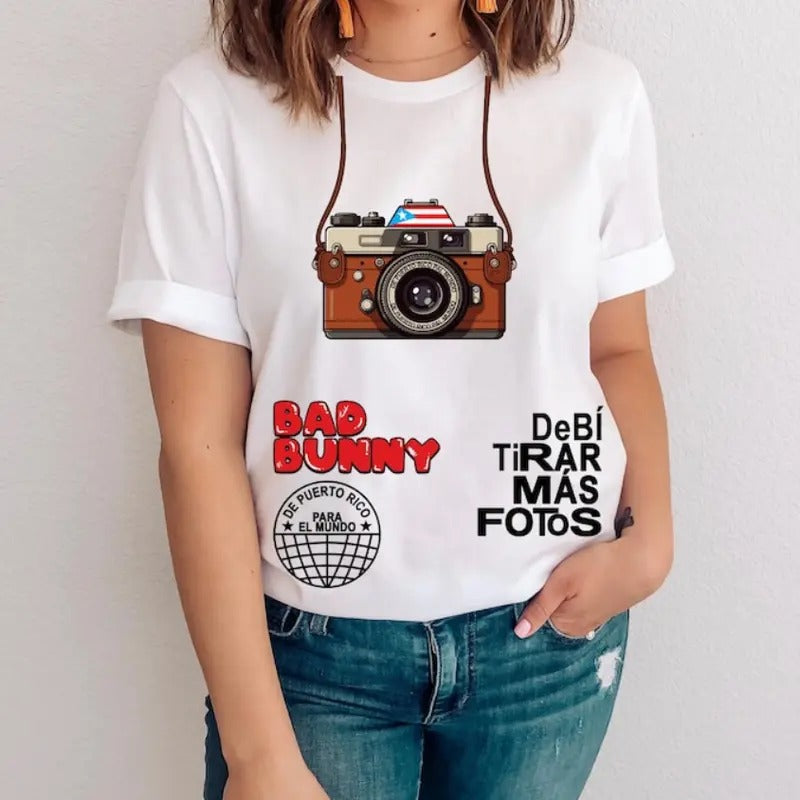 Bunnyy Tee, Debi Tirar Mas Foto Shirt, Concert Graphic Shirt