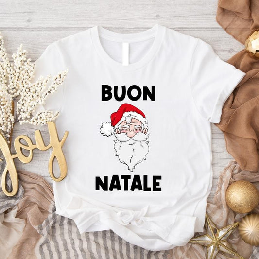 Buon Natale Shirt, Merry Christmas T-Shirt, Italian Family Christmas Matching Tee, Winter Holiday Gift Tee, Family Gathering Christmas Outfit.