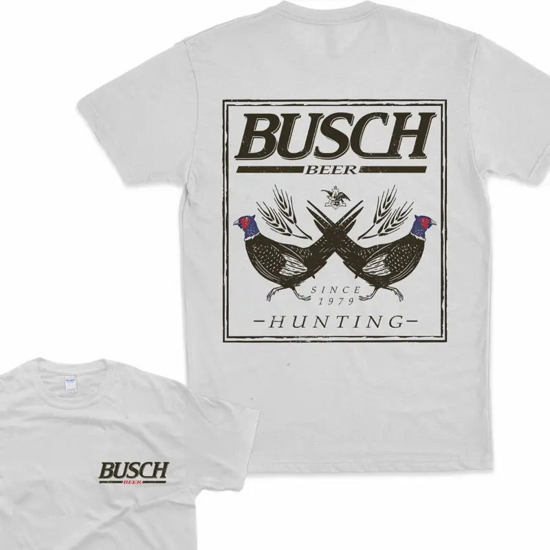 Busch Beer Hunting Pheasant Tshirt Busch Light Tshirt 2 Side Tee Sweatshirt Hoodie | DripVista.com