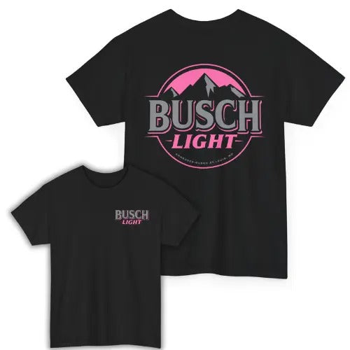 Busch Light  Party Pink Cute Popular Trending  Both Sides Printed Unisex T-Shirt Casual Classic