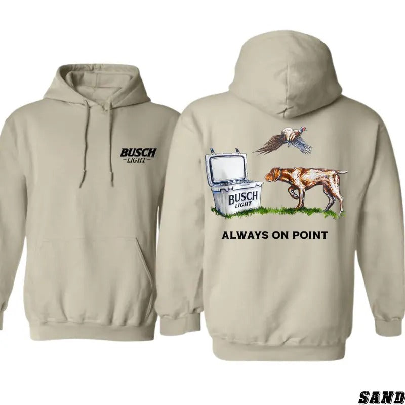 Busch Light Always On Point T-shirt Busch Dog and _960 (1) , Multiple Colorways - Full Size Range