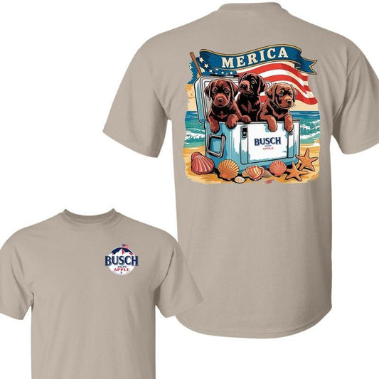 Busch Light Apple With Labrador Retriever 4th Of July Shirt, Busch Light Apple Tee, Independence Day, America Vibes, For Men, For Women