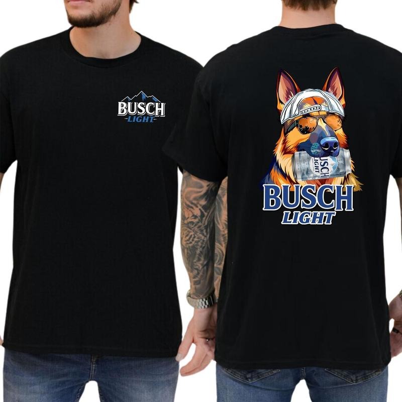 Busch Light Beer Shirt Bush Light Hunting Dog Shirt Soft Fabric Short Sleeve Shirt Hoodie, Sweatshirt | DripVista.com