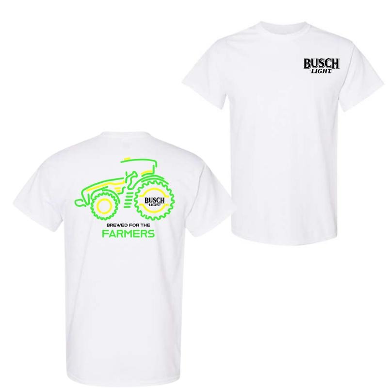 Busch Light Farmers Tractor 2-sided T-Shirt Sweatshirt Hoodie | DripVista.com